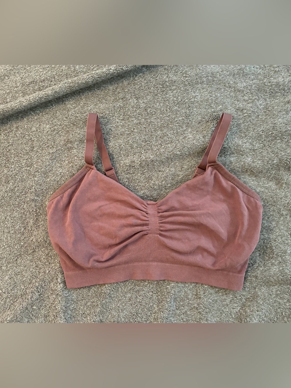 Mauve Seamless Pumping Bra